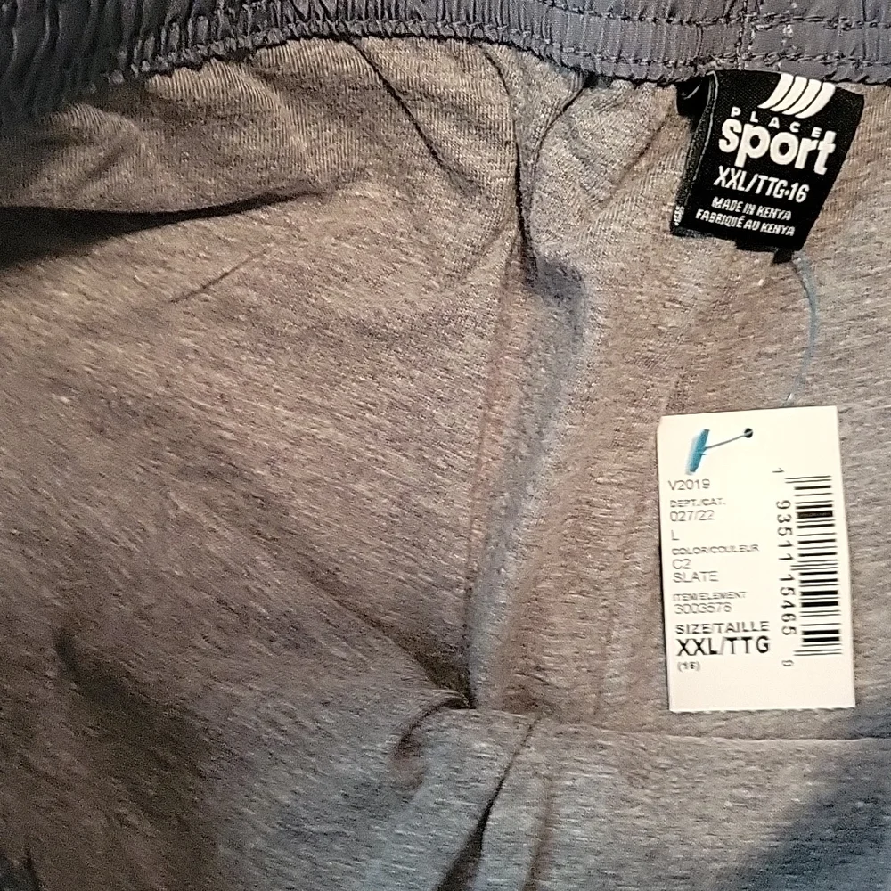 Childrens place grey active elastic waist wind pants xxl